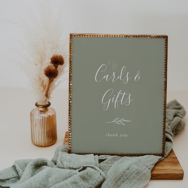 Poster Cartaz de Folha Minimalista | Cartões e Presentes  (Criador carregado)