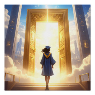 Póster Cartaz de Formatura do Portal Dourado
