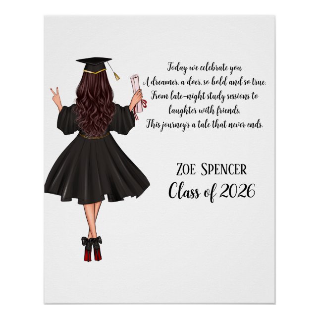 Póster Cartaz de Formatura Personalizado (Frente)