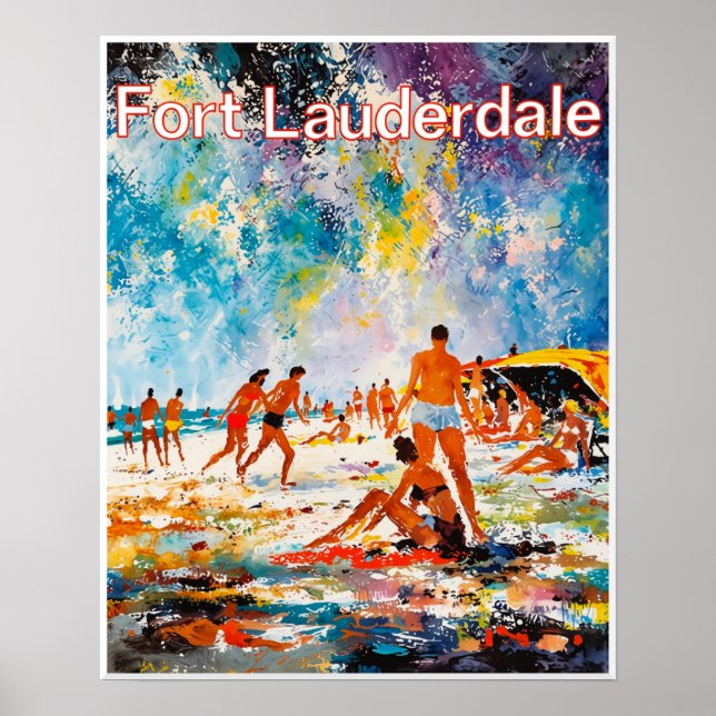 Poster Cartaz de Fort Lauderdale (Frente)
