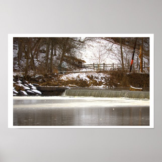 Poster Cartaz de Foto da Cachoeira da Barragem (Frente)