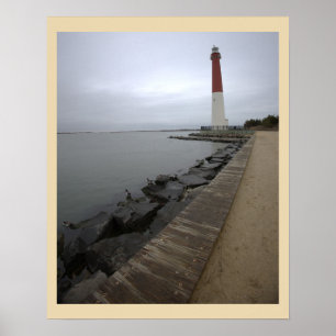 Poster Cartaz de Foto do Farol de Barnegat Light