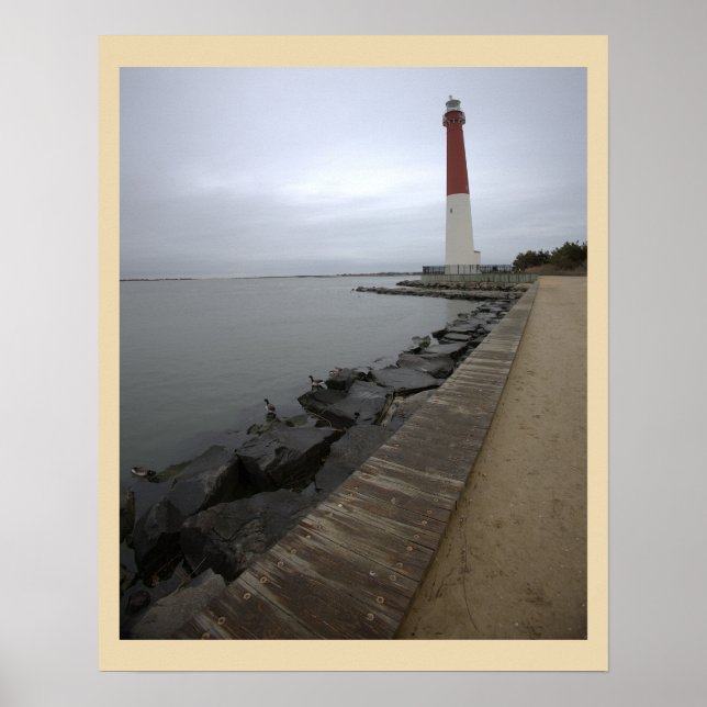 Poster Cartaz de Foto do Farol de Barnegat Light (Frente)