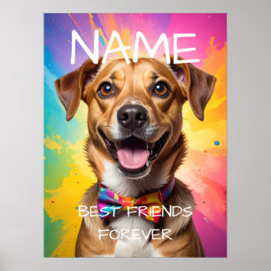 Poster Cartaz de Foto Personalizado com Legenda Querida