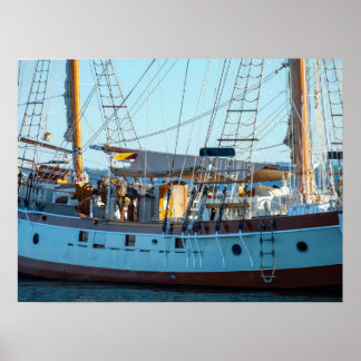 Poster Cartaz de Fotografia de Barco de Madeira Náutico