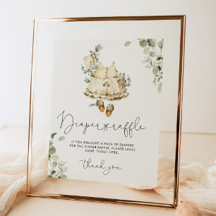 Poster Cartaz de fralda de bife de jardim de infância de 