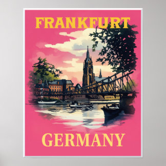 Poster Cartaz de Frankfurt, Alemanha