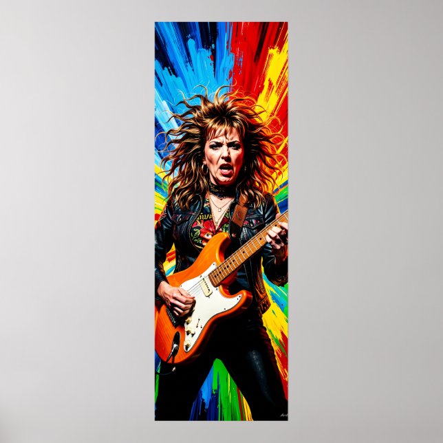 Poster Cartaz de Fúria de Rock Elétrico em Explosão de Co (Frente)