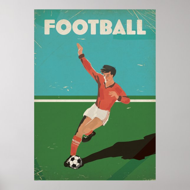 Poster Cartaz de Futebol Antigo (Frente)