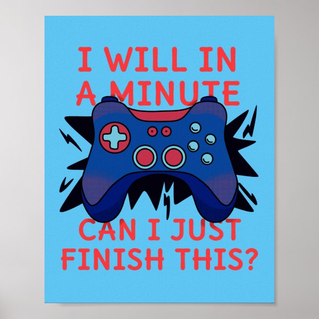 Poster Cartaz de Gamer (Frente)