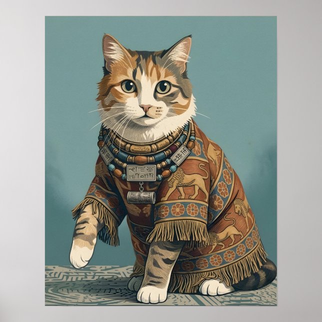 Poster Cartaz de gato (Frente)