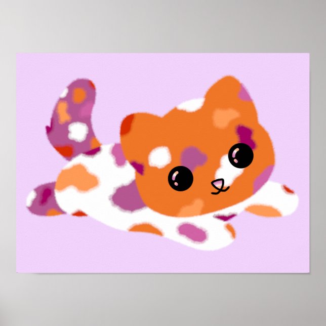Poster Cartaz de Gato do Orgulho Lésbico (Frente)