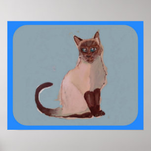Poster Cartaz de Gato Estilizado