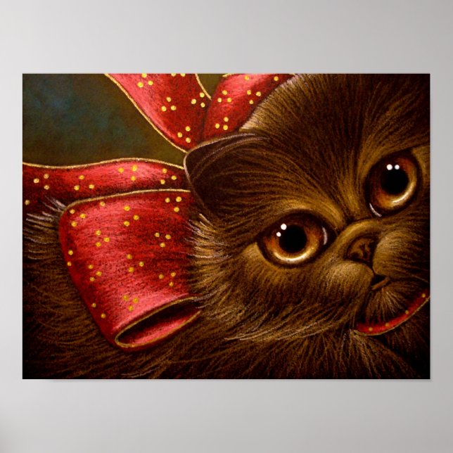 PÓSTER CARTAZ DE GATO PERSA CHOCOLATE (Frente)