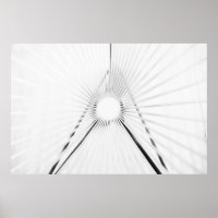 Cartaz de Geometria de Túnel de Luz Abstrata