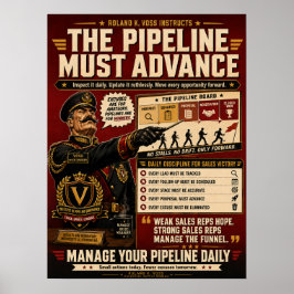 Poster Cartaz de Gerenciamento de Pipeline de Vendas | Ro