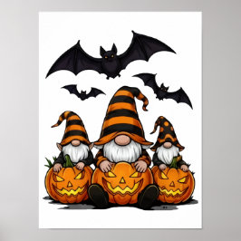 Poster Cartaz de Gnome de Halloween