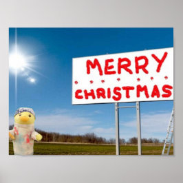 Poster Cartaz de Grafite Feliz Natal