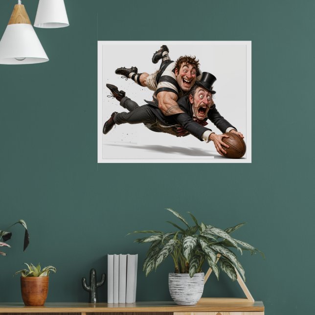 Poster Cartaz de Grandes Cavalheiros de Rugby (Sala de Estar 1)
