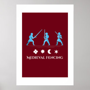 Poster Cartaz de Guarda Mínima de Cavalaria Medieval