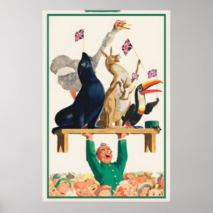 Poster Cartaz de Guinness  John Gilroy Vintage Irlandês