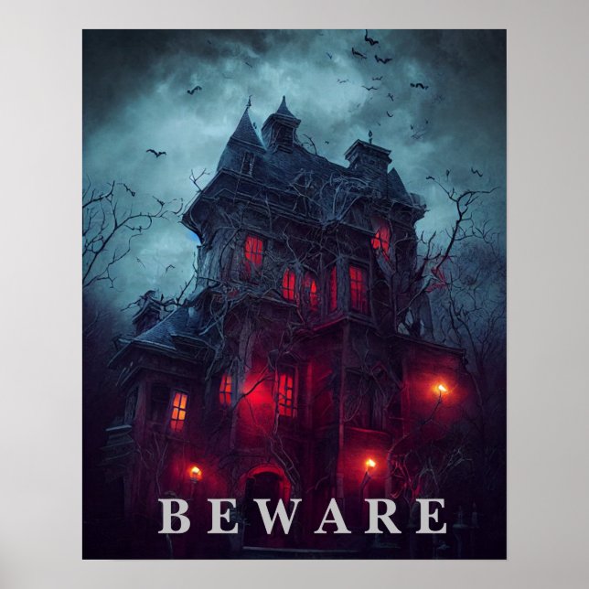 Poster Cartaz de Halloween (Frente)