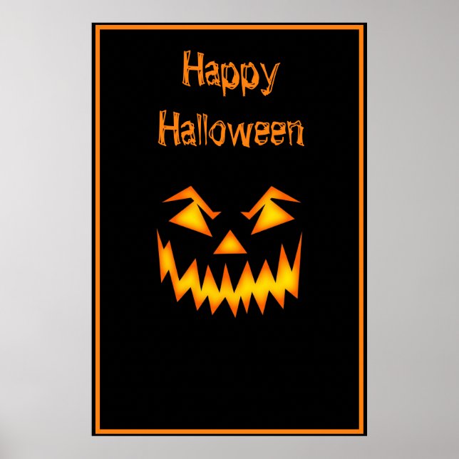 Poster Cartaz de Halloween (Frente)