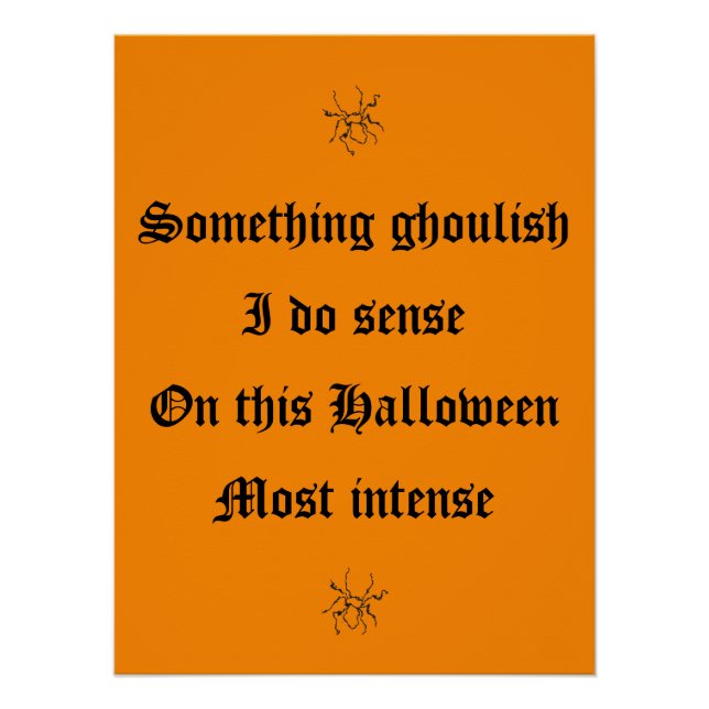 Póster cartaz de Halloween (Frente)