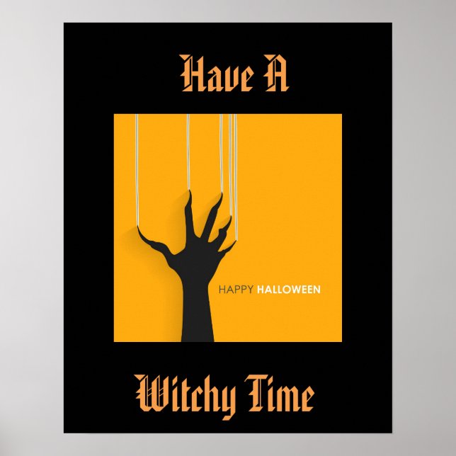 Poster Cartaz de Halloween (Frente)