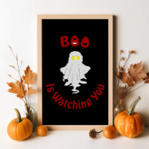 Cartaz de Halloween | Boo está te observando