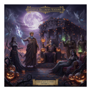 Póster Cartaz de Halloween de Mitologia Grega e Romana