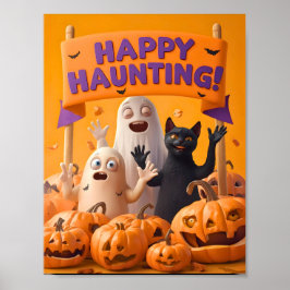Poster Cartaz de Halloween Infantil – Feliz Caça