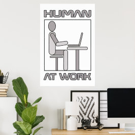 Poster Cartaz de Humor no Trabalho 18 x 24