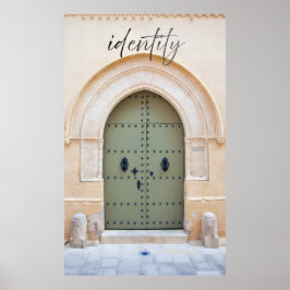 Poster Cartaz de Identidade Através da Porta Marroquina