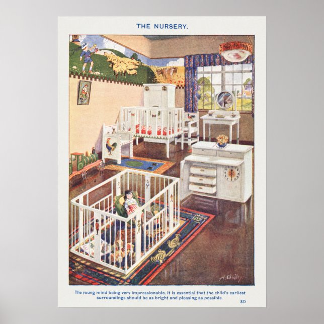 Poster Cartaz de Ilustração de Design de Interiores Vinta (Frente)