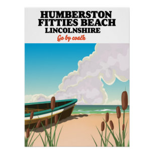 Póster Cartaz de Ingoldmells South Beach lincolnshire