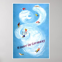 Poster Cartaz de Inverno na Alemanha