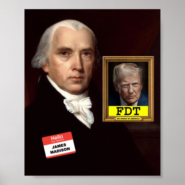Poster Cartaz de James Madison (Frente)