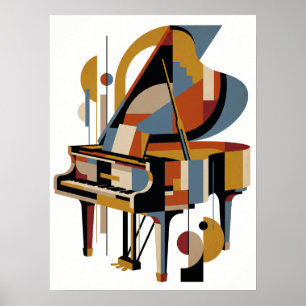 Poster Cartaz de Jazz Moderno Retrô