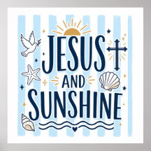 Cartaz de Jesus e Sol