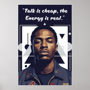 Poster Cartaz de Kay Flock – Conversa é Barata, Energia é