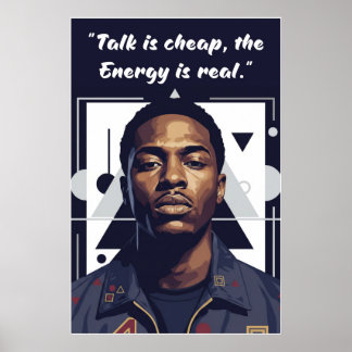Poster Cartaz de Kay Flock – Conversa é Barata, Energia é
