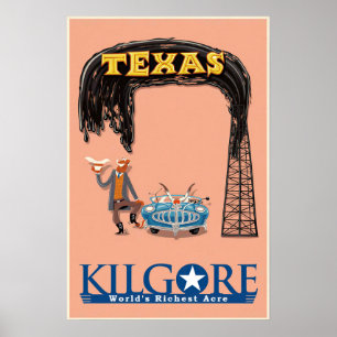 Poster cartaz de Kilgore, Texas