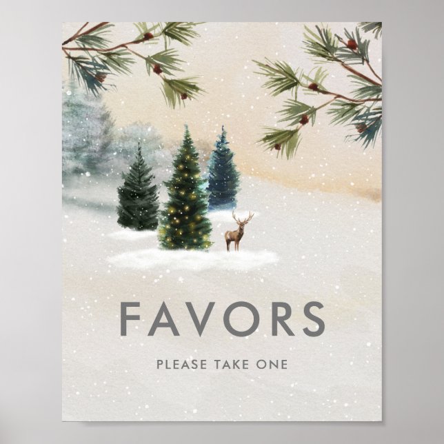 Poster Cartaz de Lembrancinhas para Chá de Noiva na Flore (Frente)