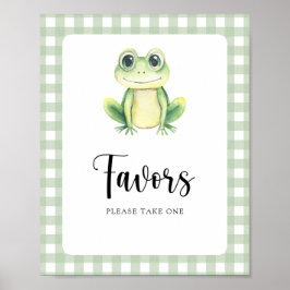 Poster Cartaz de Lembrancinhas para Chás de Bebê do Sapo