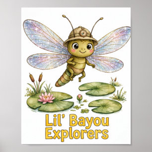 Poster Cartaz de Libélula Lil' Bayou Explorers