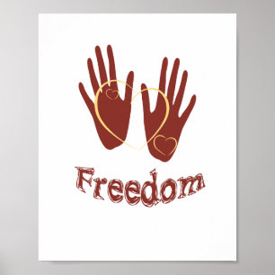 Poster Cartaz de Liberdade (tamanho de moldura padrão)