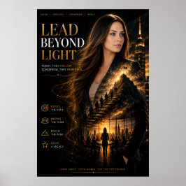 Poster Cartaz de Liderança Executiva Lead Beyond