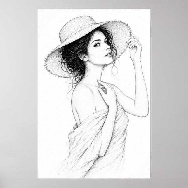 Poster Cartaz de Linhas Elegantes de Anastácia (Frente)