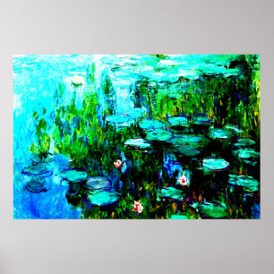 Poster Cartaz de Lírios de Água de Monet